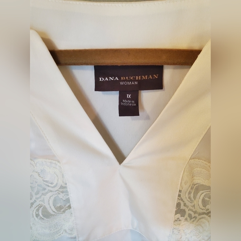 Dana B Ivory Lace Shirt - Picture 2 of 9